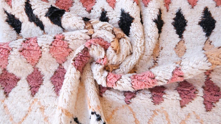 Tapis Berbere marocain pure laine 145 x 261 cm - AFKliving
