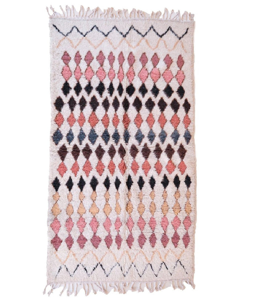 Tapis Berbere marocain pure laine 145 x 261 cm - AFKliving