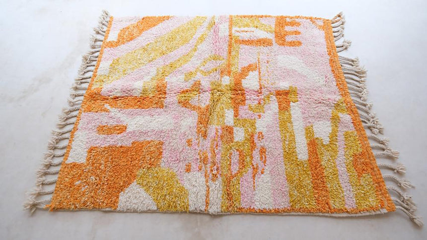 Tapis Berbere marocain pure laine 150 x 180 cm - AFKliving