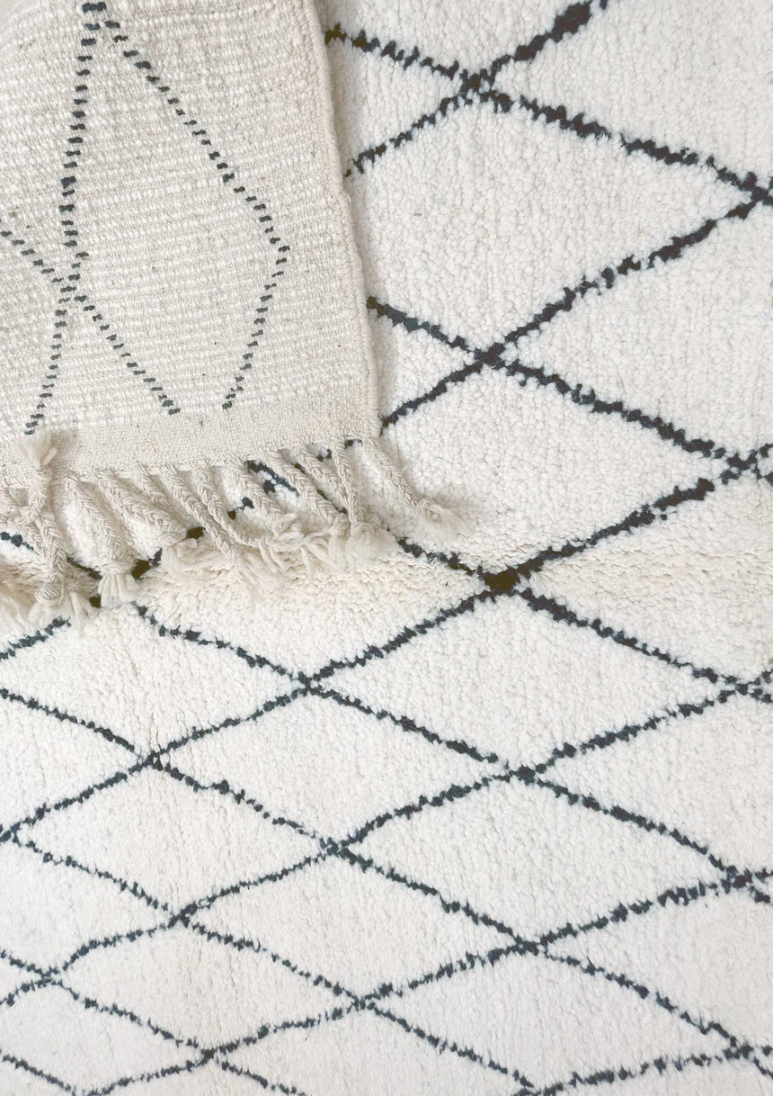 Tapis berbère marocain pure laine 150 x 250 cm - AFKliving