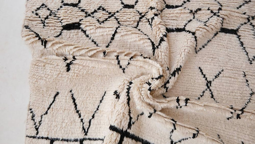 Tapis Berbere marocain pure laine 152 x 245 cm VENDU - AFKliving
