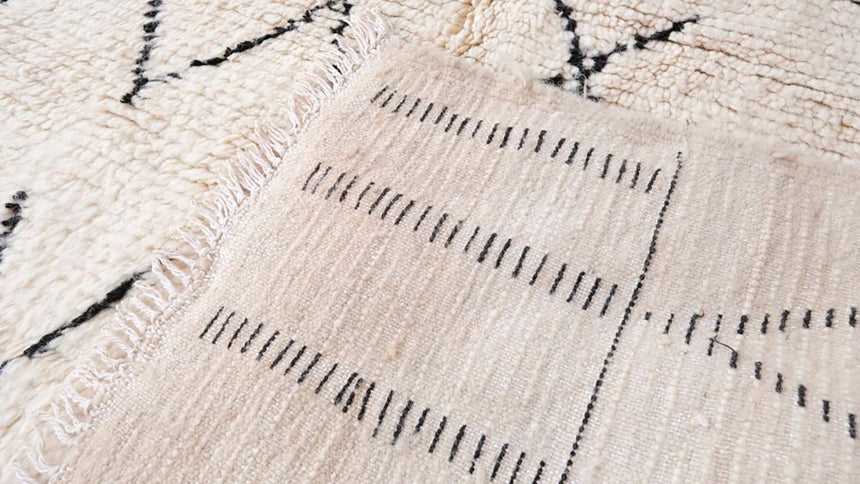 Tapis Berbere marocain pure laine 152 x 245 cm VENDU - AFKliving