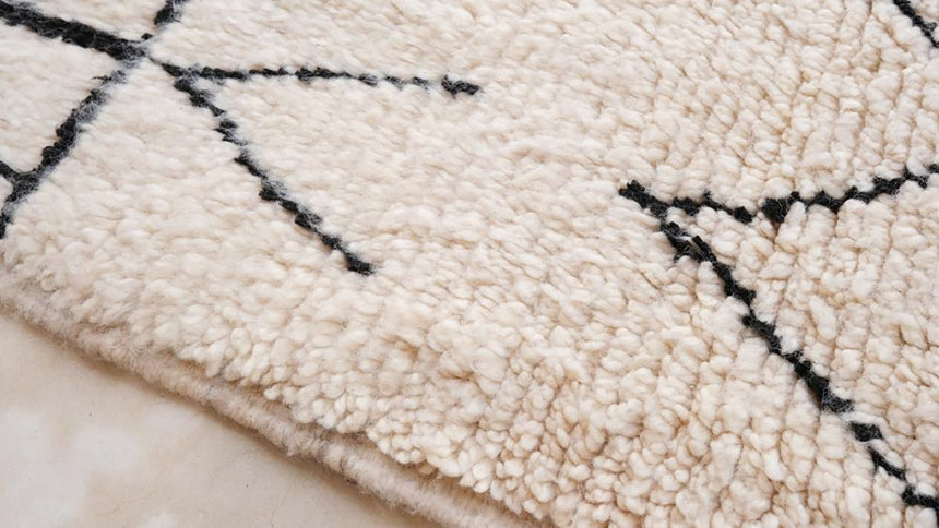 Tapis Berbere marocain pure laine 152 x 245 cm VENDU - AFKliving