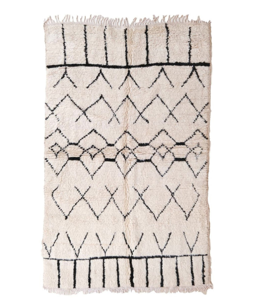 Tapis Berbere marocain pure laine 152 x 245 cm VENDU - AFKliving