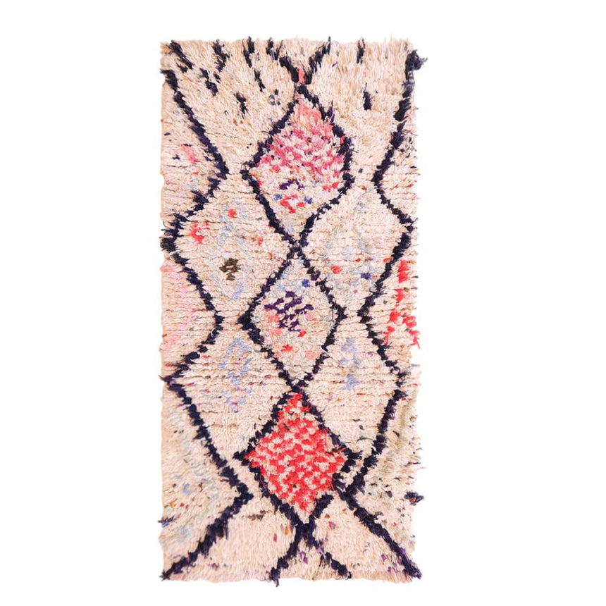 Tapis Berbere marocain pure laine 85 x 172 cm - AFKliving