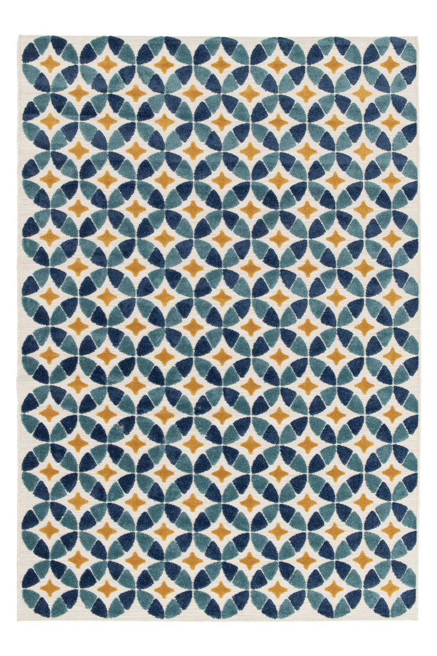 Tapis coloré avec effet sculpté LISBONNE - AFKliving