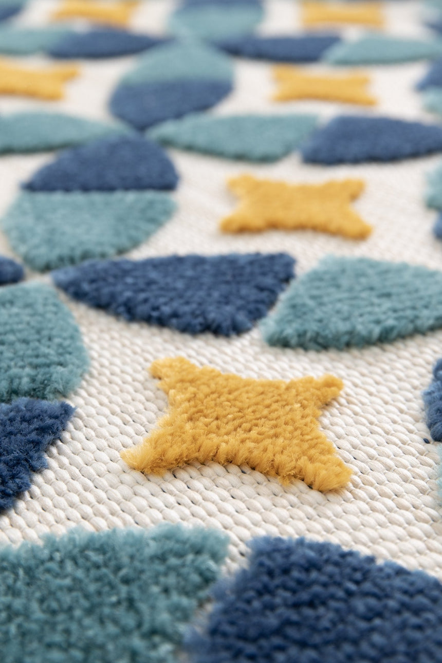 Tapis coloré avec effet sculpté LISBONNE - AFKliving