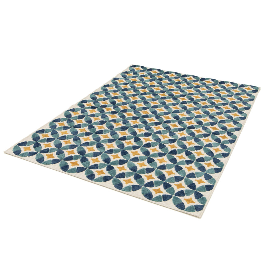 Tapis coloré avec effet sculpté LISBONNE - AFKliving