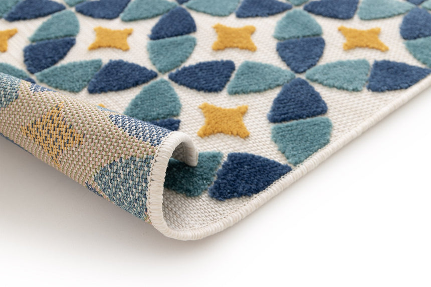 Tapis coloré avec effet sculpté LISBONNE - AFKliving