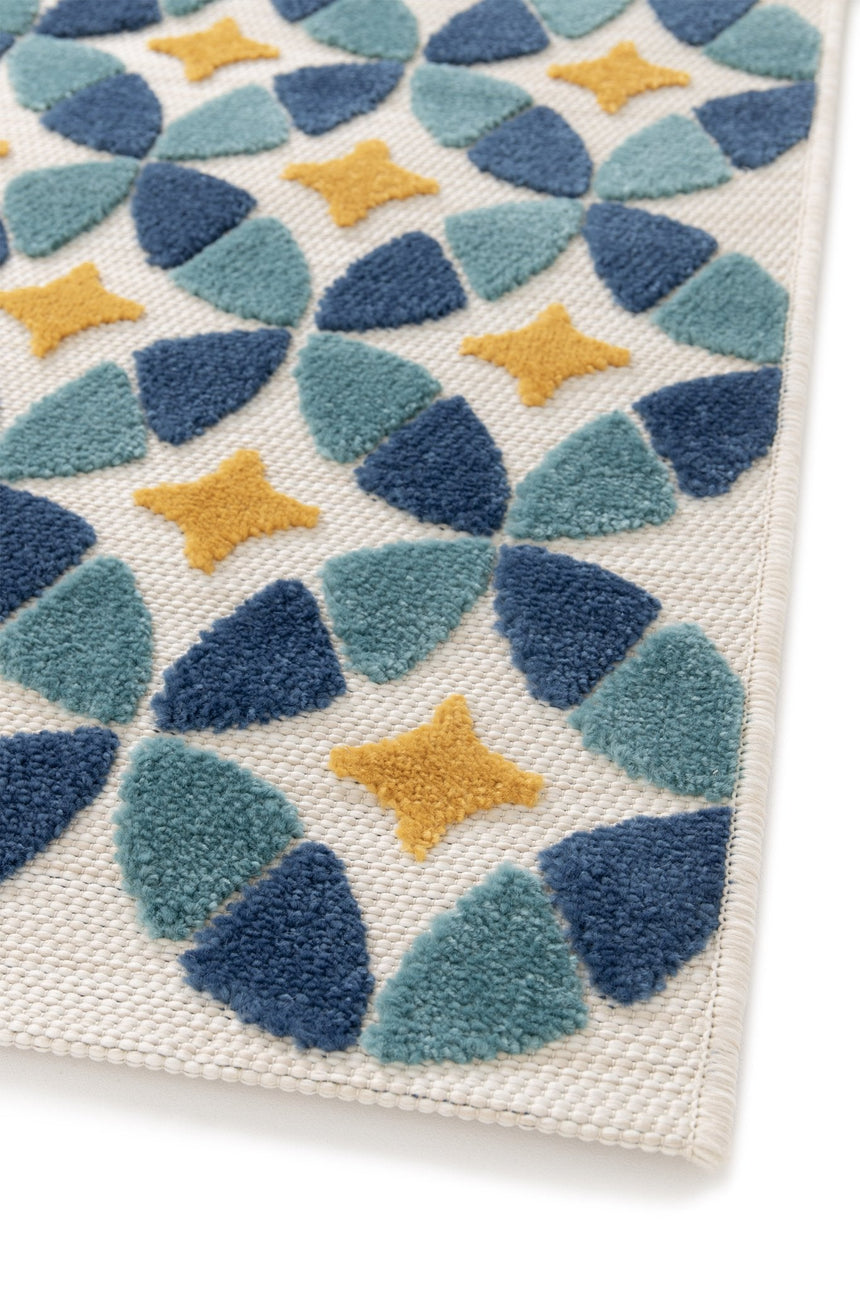 Tapis coloré avec effet sculpté LISBONNE - AFKliving