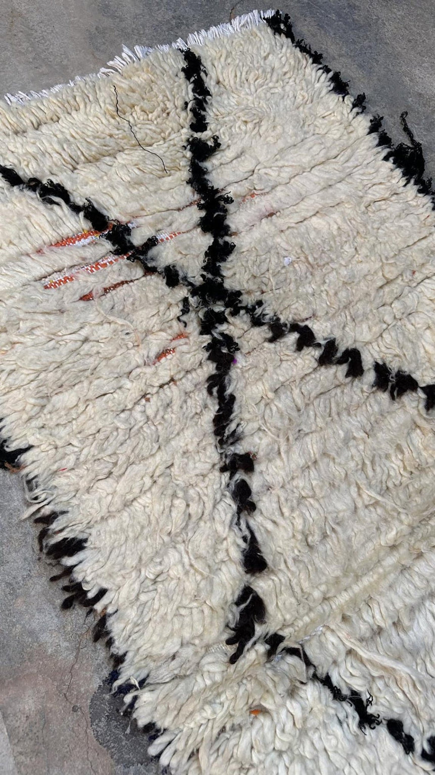 Tapis de couloir Berbere marocain pure laine 194 x 67 cm - AFKliving