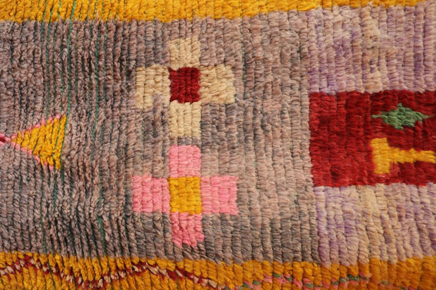 Tapis de couloir Berbere marocain pure laine 67 x 356 cm - AFKliving