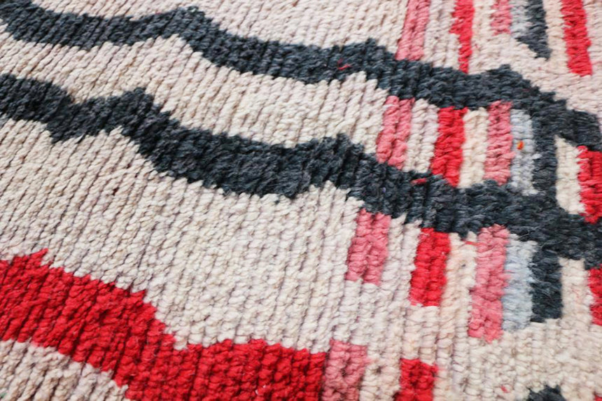 Tapis de couloir Berbere marocain pure laine 71 x 353 cm - AFKliving