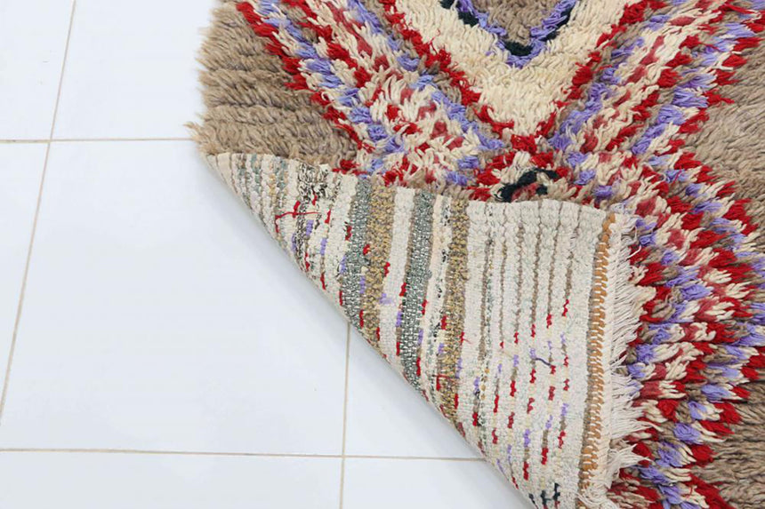 Tapis de couloir Berbere marocain pure laine 72 x 190 cm - AFKliving