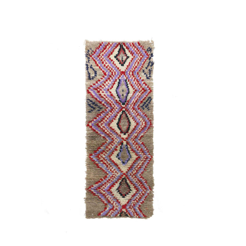 Tapis de couloir Berbere marocain pure laine 72 x 190 cm - AFKliving