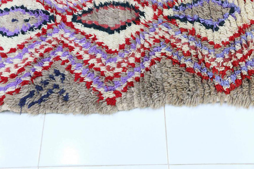 Tapis de couloir Berbere marocain pure laine 72 x 190 cm - AFKliving