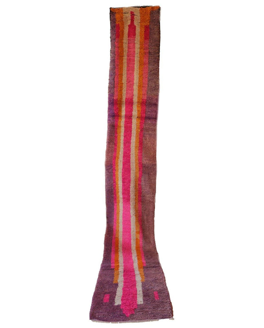 Tapis de couloir Berbere marocain pure laine 73 x 490 cm - AFKliving