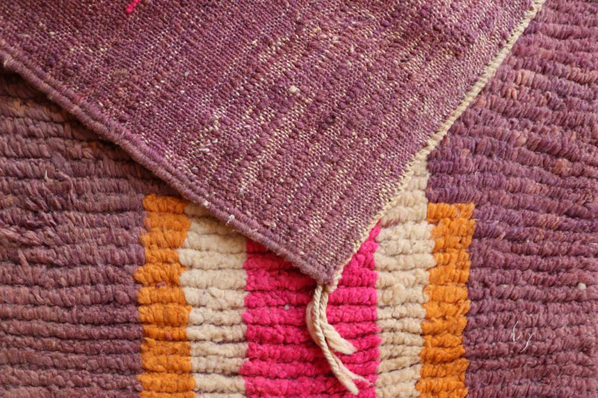 Tapis de couloir Berbere marocain pure laine 73 x 490 cm - AFKliving