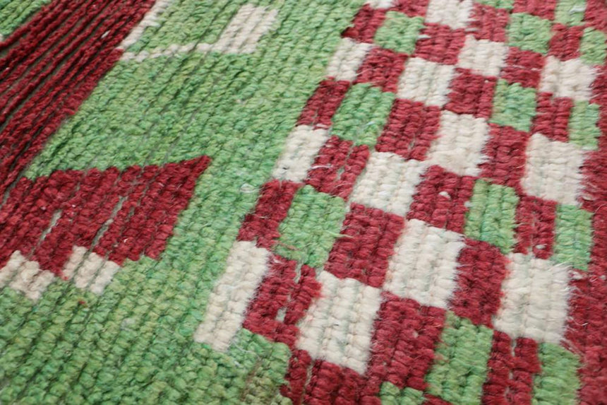Tapis de couloir Berbere marocain pure laine 74 x 351 cm - AFKliving