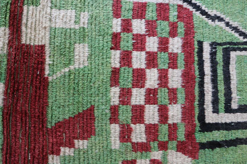 Tapis de couloir Berbere marocain pure laine 74 x 351 cm - AFKliving