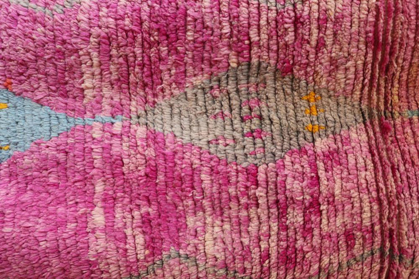 Tapis de couloir Berbere marocain pure laine 74 x 354 cm - AFKliving