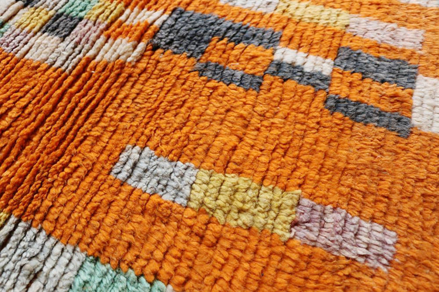 Tapis de couloir Berbere marocain pure laine 75 x 385 cm VENDU - AFKliving