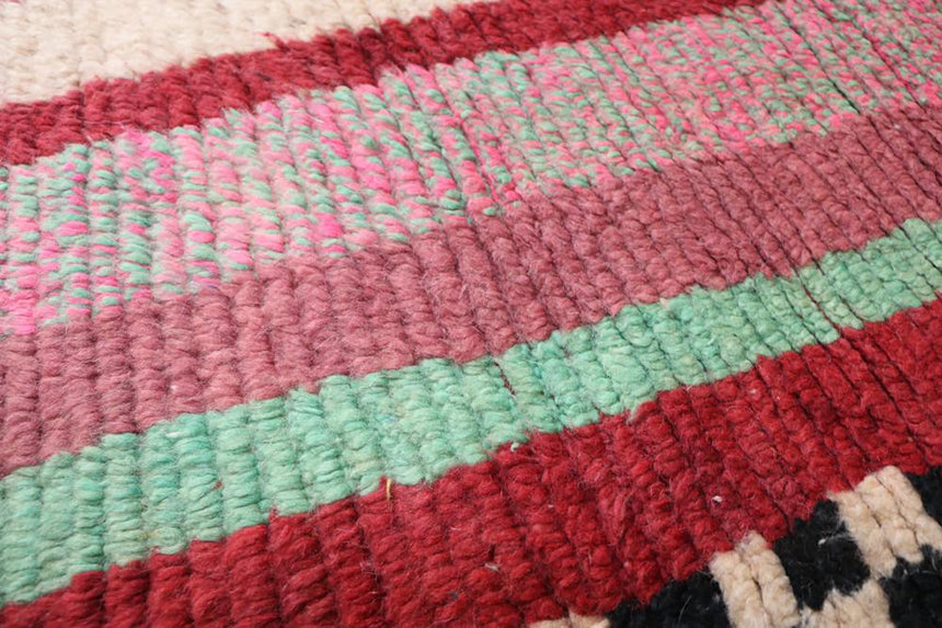 Tapis de couloir Berbere marocain pure laine 76 x 344 cm VENDU - AFKliving