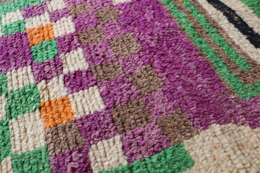 Tapis de couloir Berbere marocain pure laine 81 x 396 cm - AFKliving