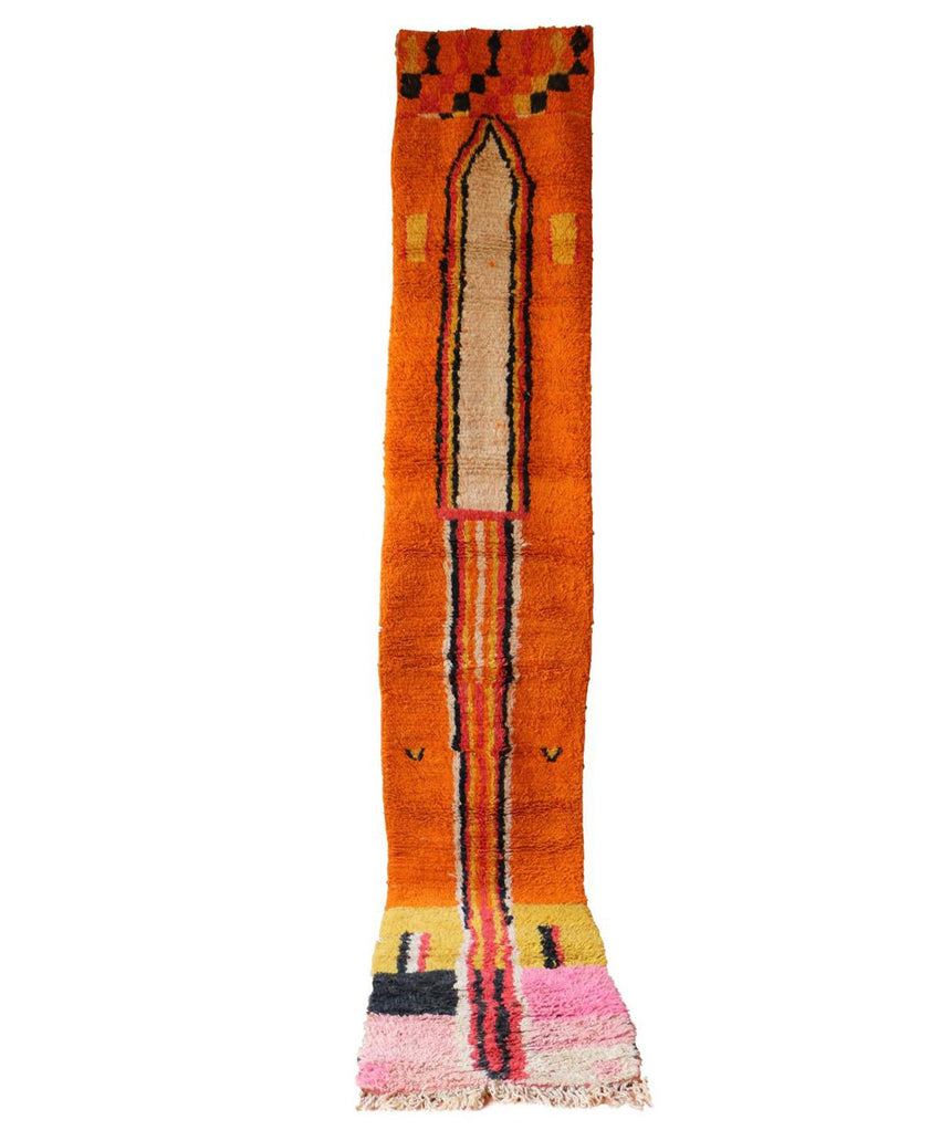 Tapis de couloir Berbere marocain pure laine 81 x 458 cm - AFKliving