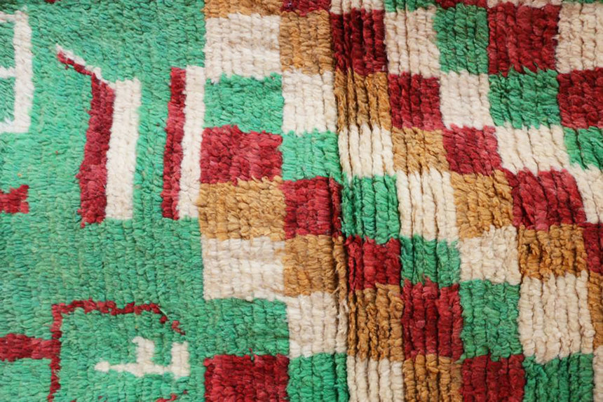 Tapis de couloir Berbere marocain pure laine 84 x 388 cm - AFKliving