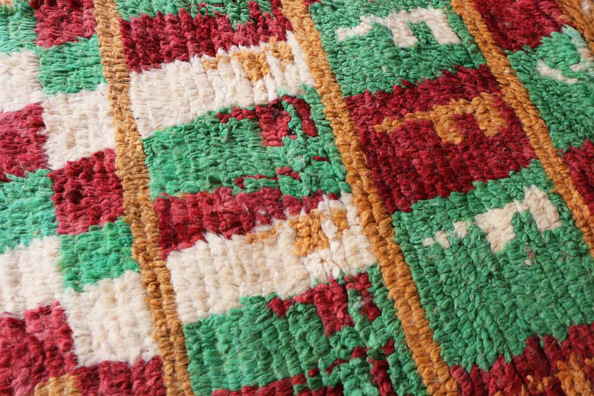 Tapis de couloir Berbere marocain pure laine 84 x 388 cm - AFKliving