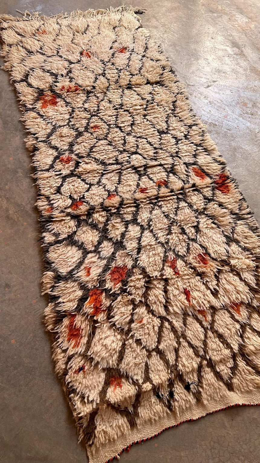 Tapis de couloir Berbere marocain pure laine 90 x 240 cm - AFKliving