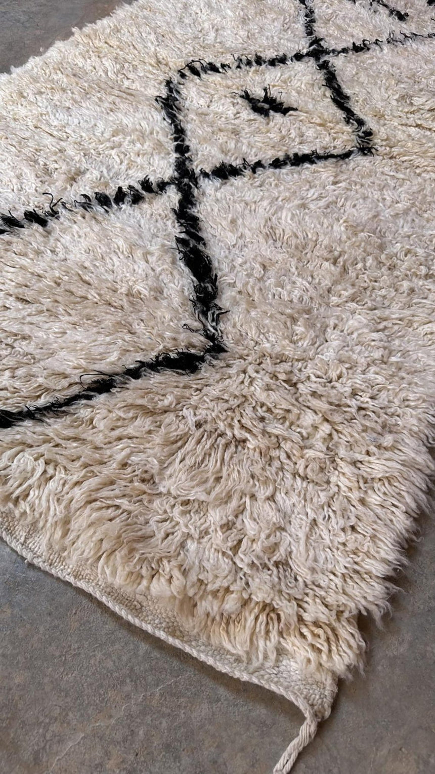 Tapis de couloir Berbere marocain pure laine 90 x 257 cm - AFKliving