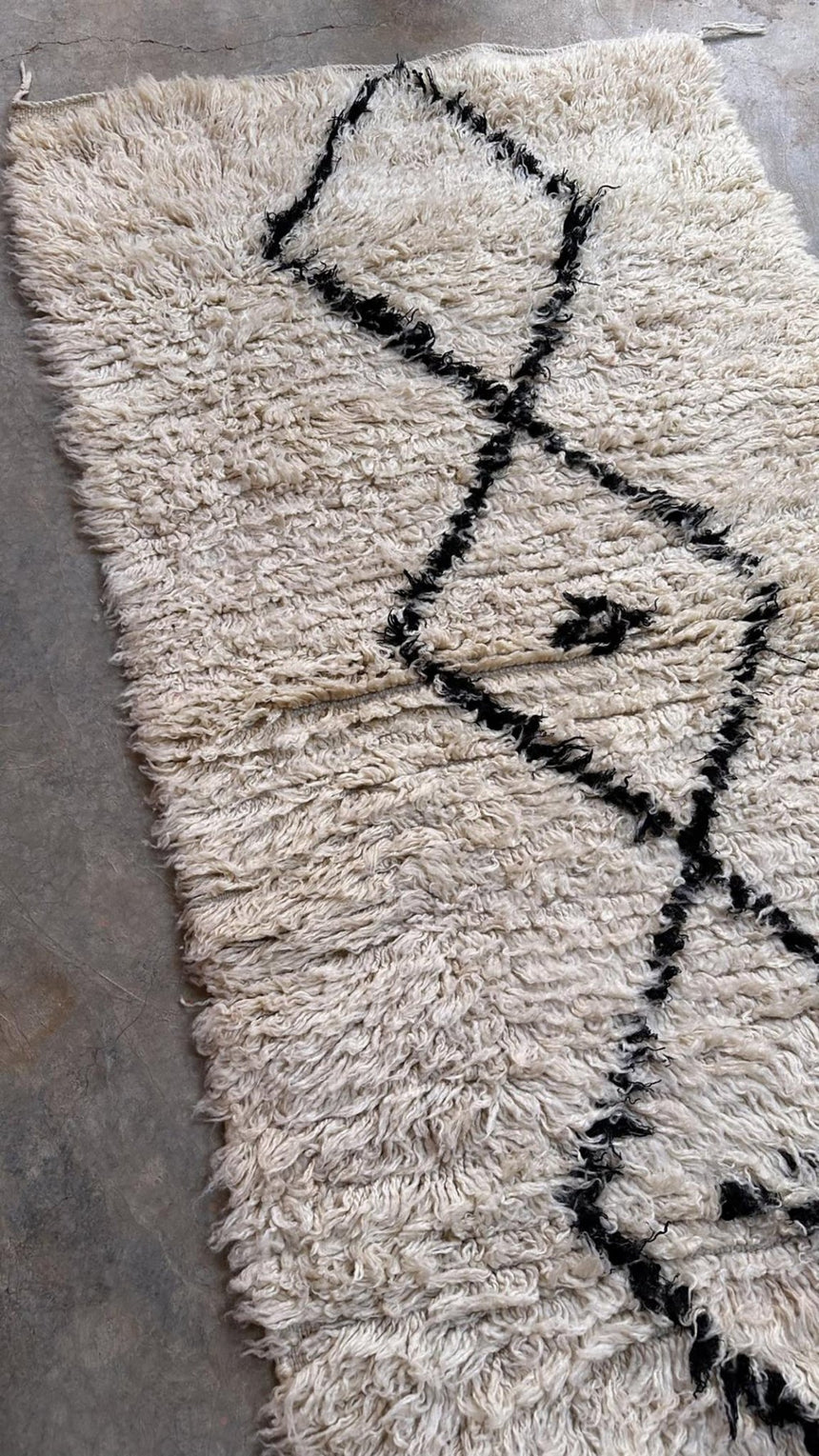 Tapis de couloir Berbere marocain pure laine 90 x 257 cm - AFKliving