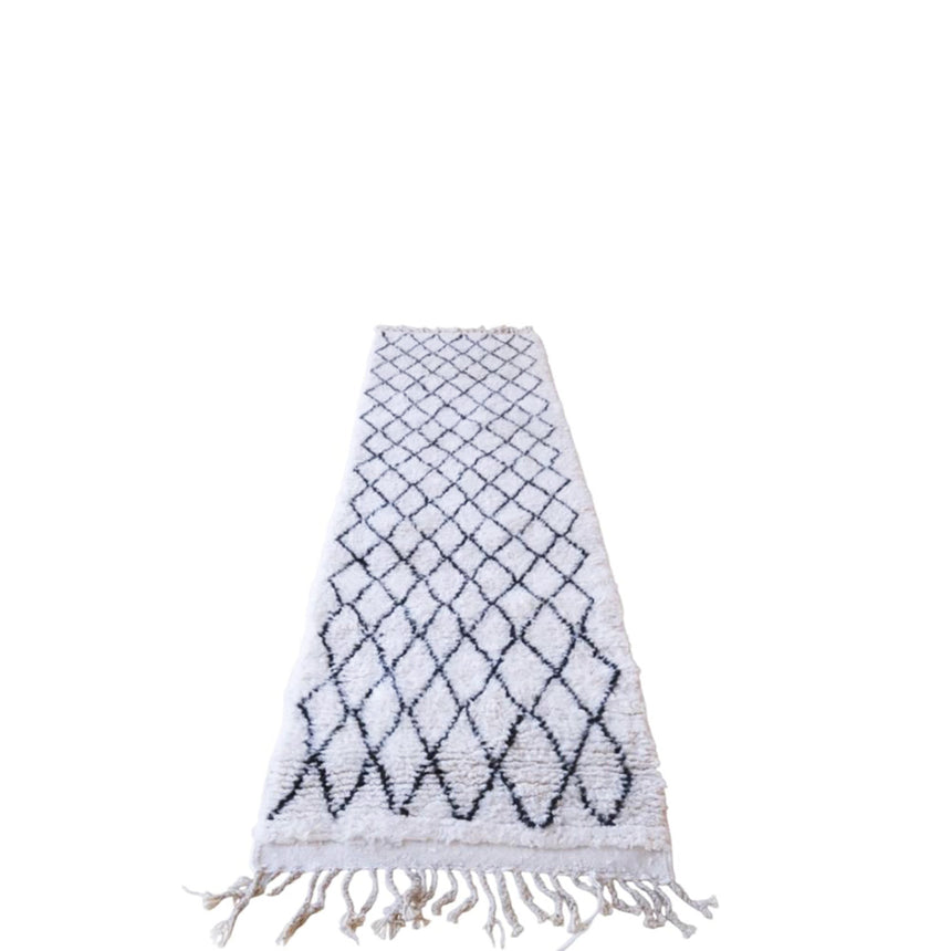 Tapis de couloir Berbere marocain pure laine 94 x 286 cm VENDU - AFKliving