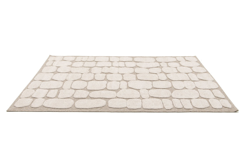 Tapis en relief style japandi GALET - AFKliving