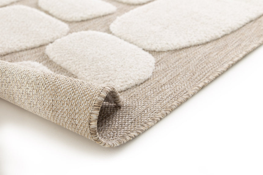 Tapis en relief style japandi GALET - AFKliving