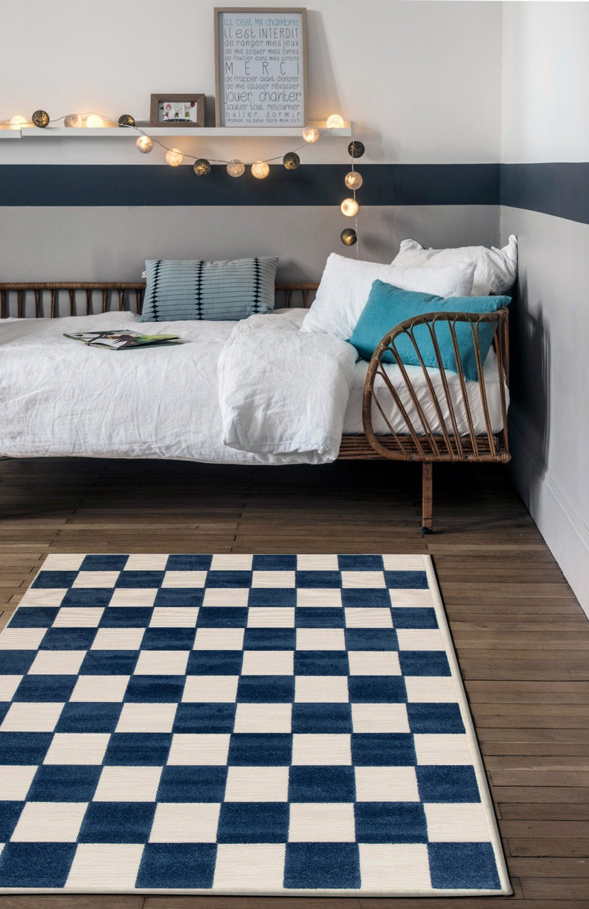 Tapis enfant avec effet sculpté PETITS CARREAUX - AFKliving