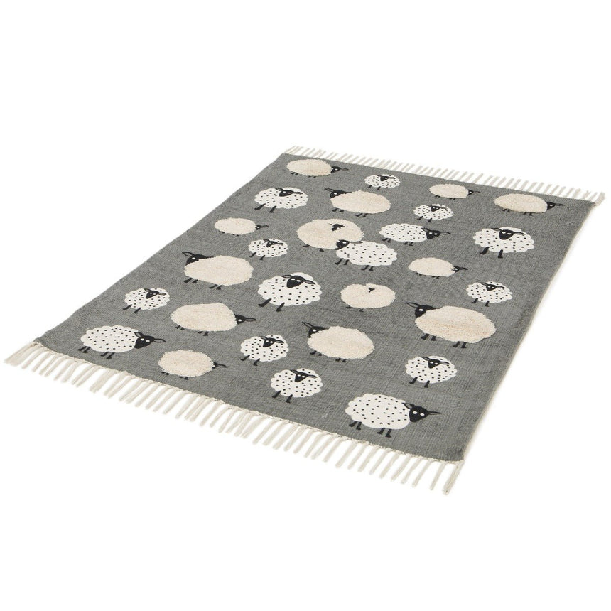 Tapis enfant en coton PETITS MOUTONS - AFKliving