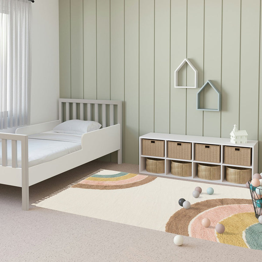 Tapis enfant en coton RAINBOW - AFKliving