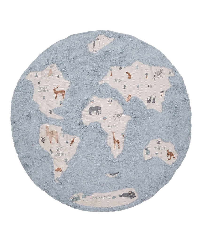 Tapis enfant lavable MONDE - AFKliving