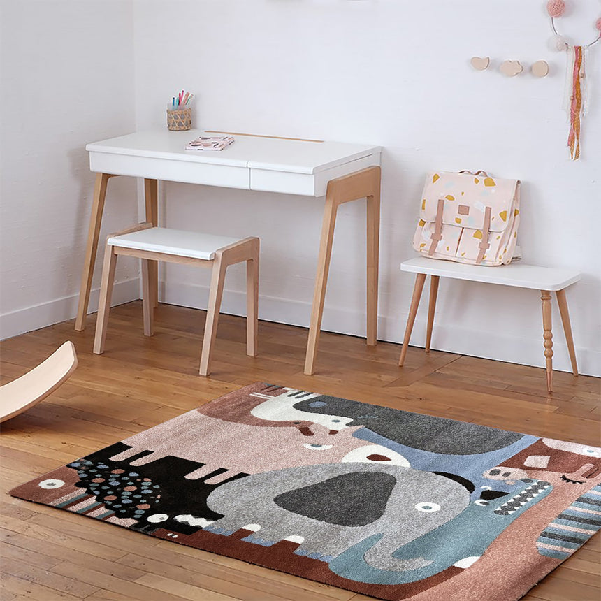 Tapis enfant PUZZLE ANIMAUX - AFKliving