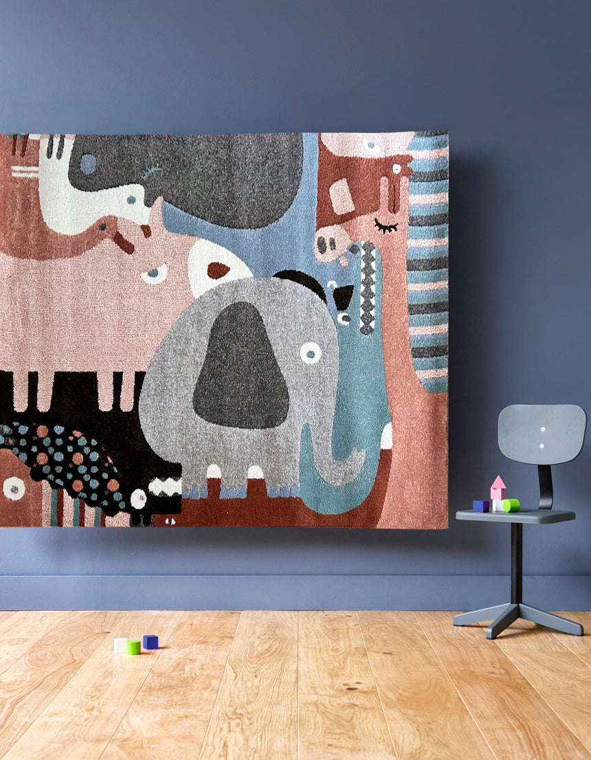 Tapis enfant PUZZLE ANIMAUX - AFKliving