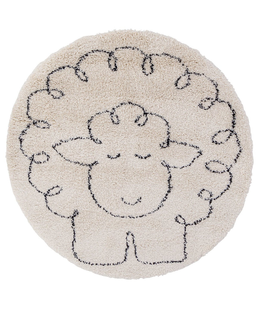 Tapis enfant rond PETIT MOUTON - AFKliving