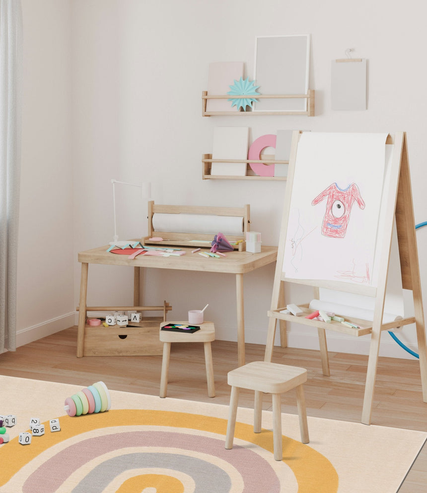 Tapis enfant super doux ARC-EN-CIEL - AFKliving