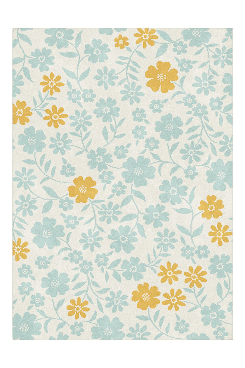 Tapis enfant super doux FLEURS - AFKliving