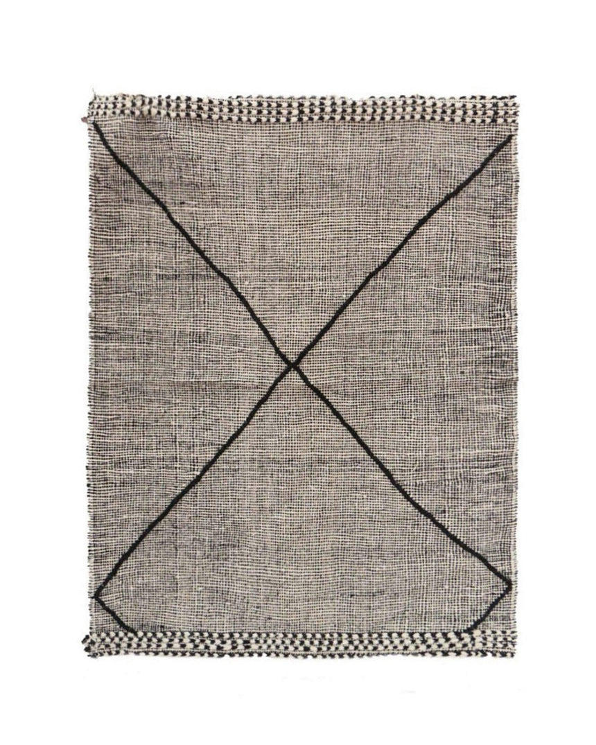 Tapis Kilim Berbere marocain pure laine 121 x 158 cm - AFKliving