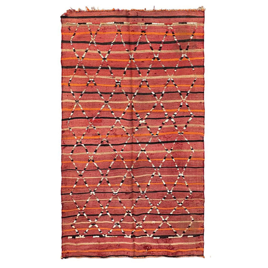 Tapis Kilim Berbere marocain pure laine 126 x 208 cm - AFKliving