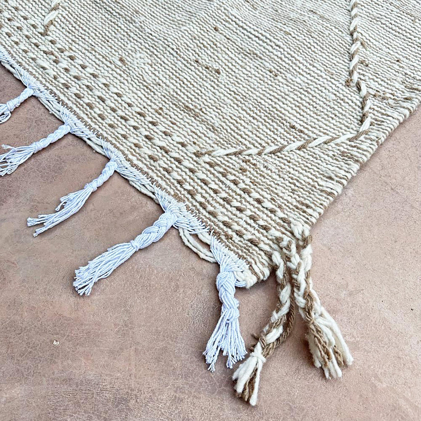 Tapis Kilim Berbere marocain pure laine 138 x 269 cm - AFKliving