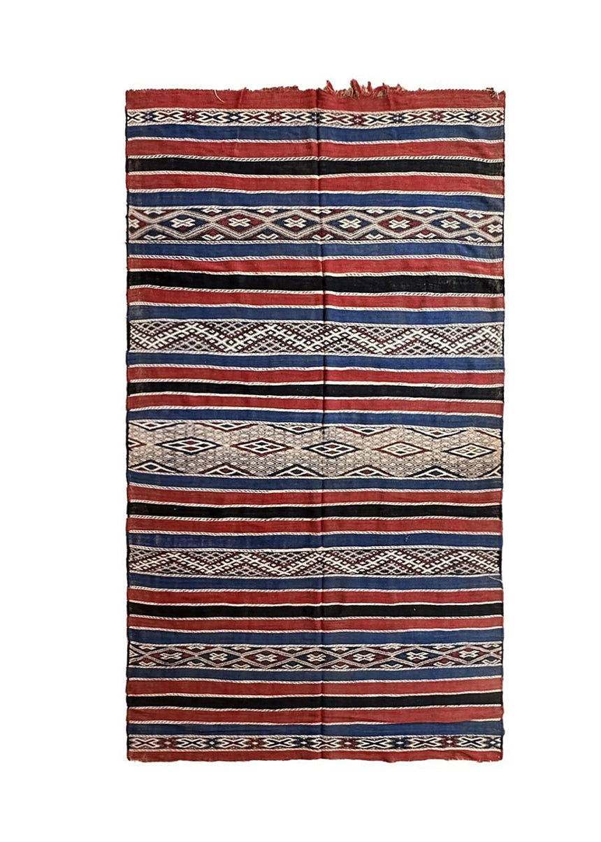 Tapis Kilim Berbere marocain pure laine 157 x 296 cm - AFKliving